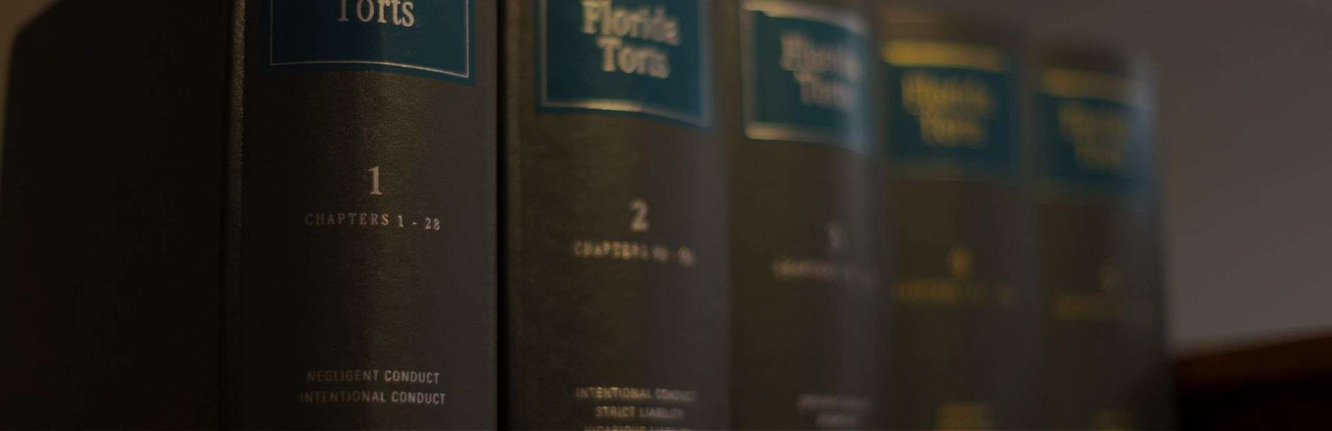 Close up of law report books